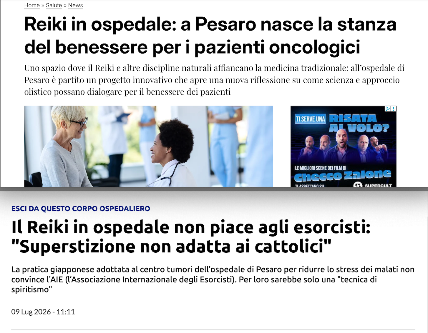 Il reiki fa male?